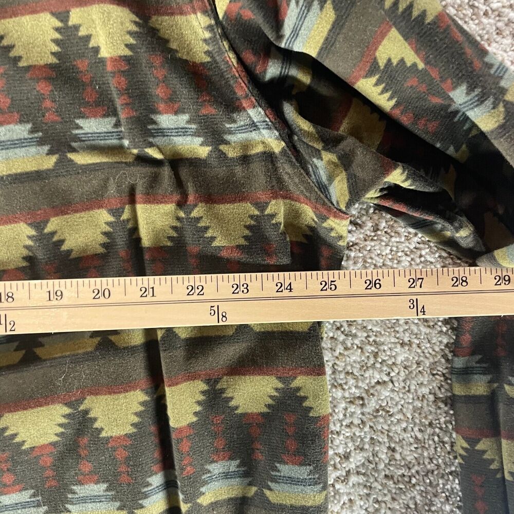 Vintage Woolrich Shacket Mens Large Aztec Southwestern Button Up Heavy Flannel - Picture 9 of 11